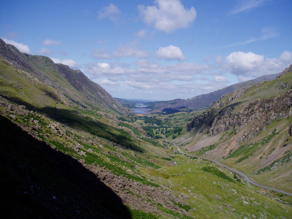 Looking west down the pass