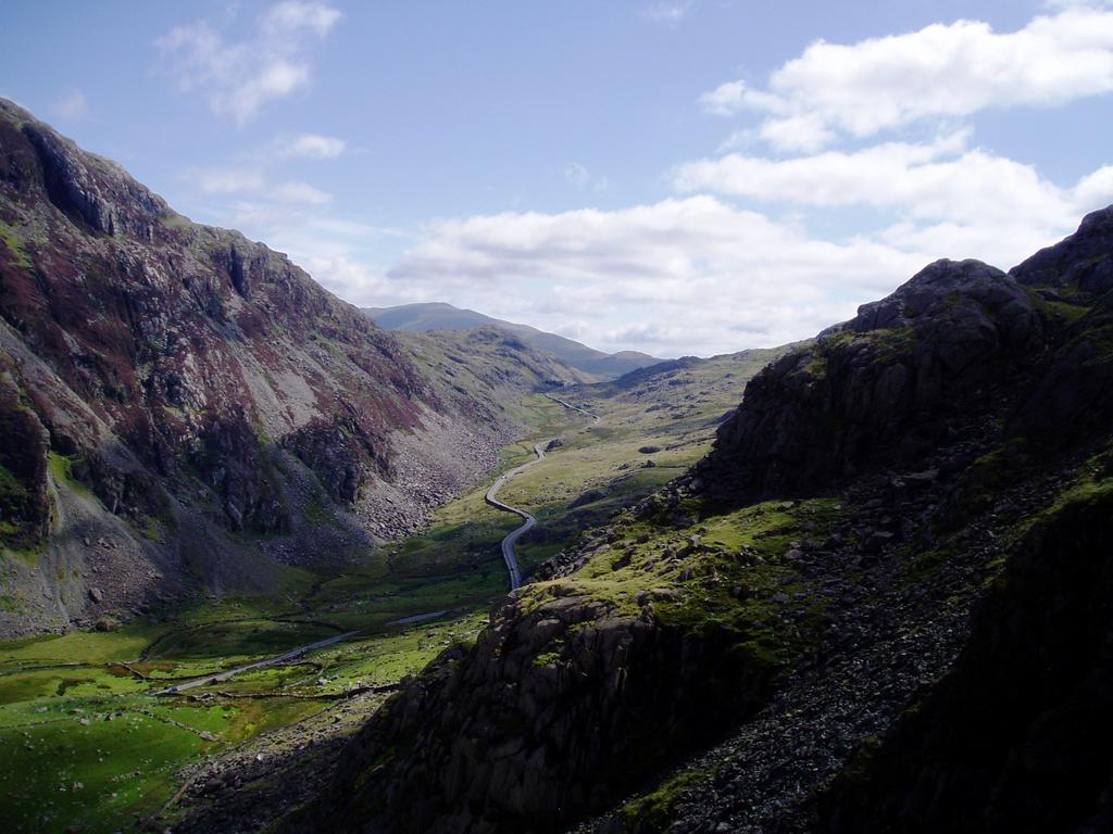 Looking East down the pass