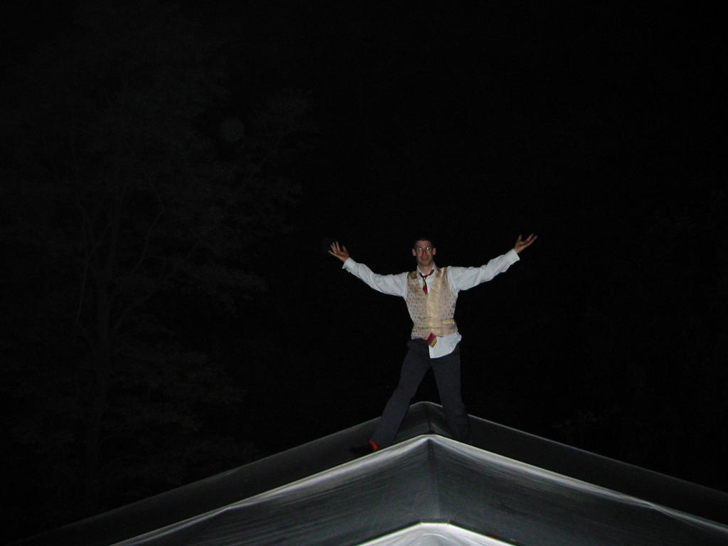 Tom on the Tent Roof