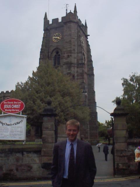 Jim in Front of the Church