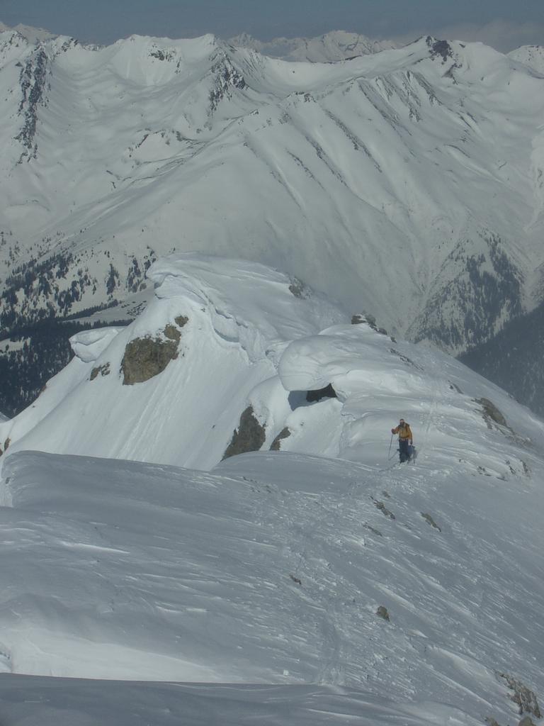 Blair on the summit ridge