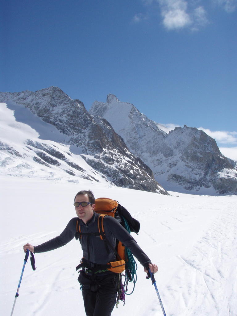 Lukas on the Jungfraufirn