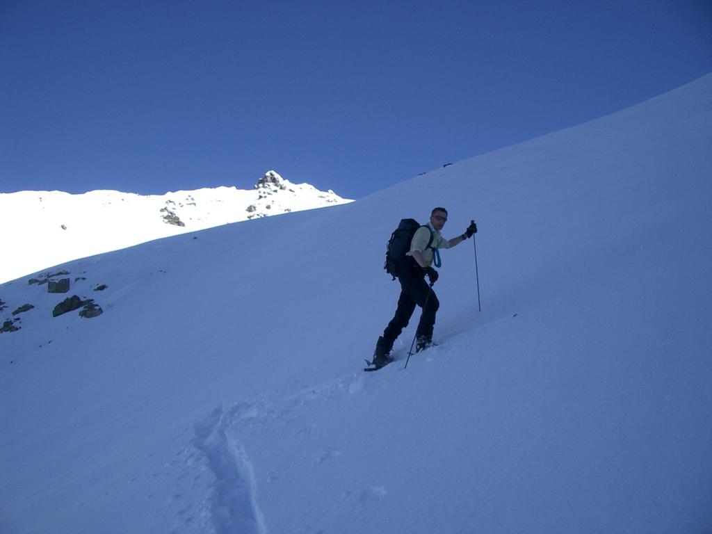 Ascent to the col