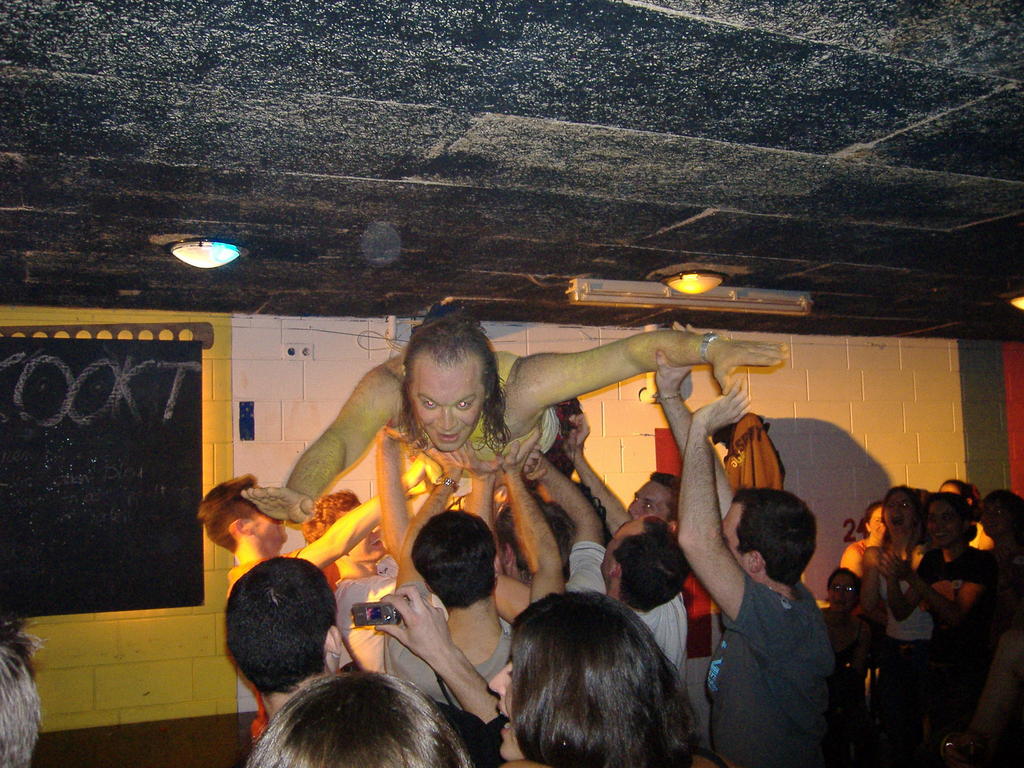 Something strange and Scotish is table dancing