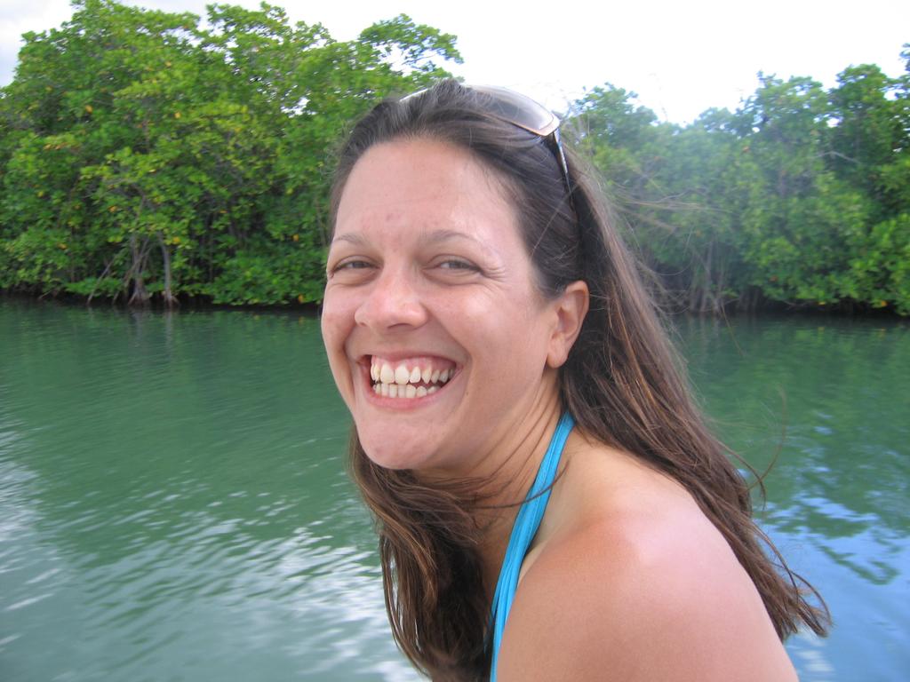 Tami on the boat, La Parguera