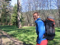 Climbing near Dijon with Tami, April 2009