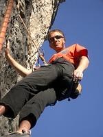 Having a rest on steep VIII- (7a)