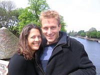 Tami and Jim by the Ouse in York
