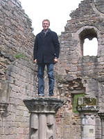 Jim at Fountains Abbey