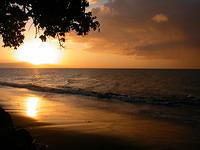 Sunset on the beach